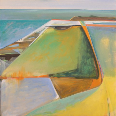 Salton Sea 11 20x20 Inches Oil On Canvas Framed  